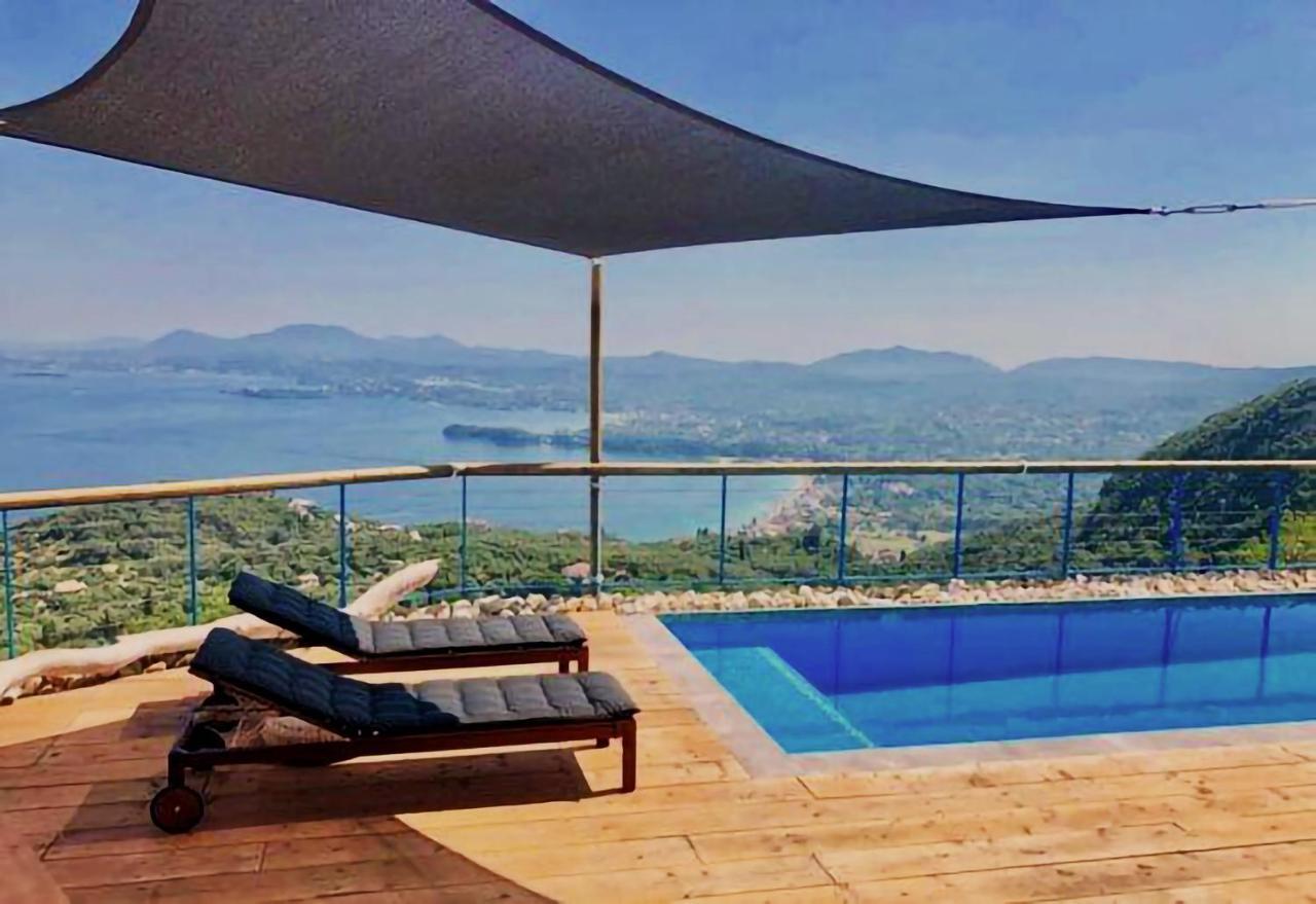 House Sienna Of Villa Intaba Best Views Corfiot Riviera Corfu Island Greece Contemporary Design Pool With Spectacular Sea Views Close To Ipsos Beach Pyrgi  ภายนอก รูปภาพ